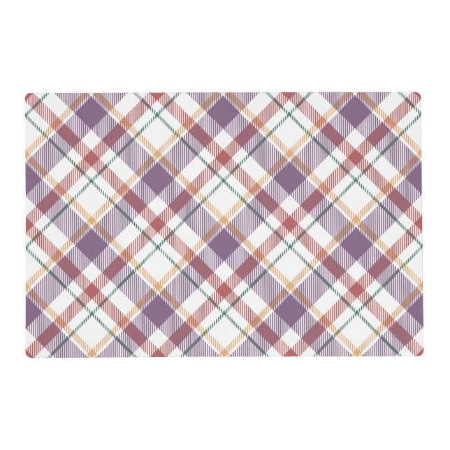 Classic Plaid Pattern Placemat (Front)