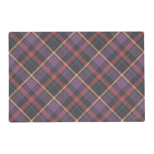Classic Plaid Pattern Placemat (Front)