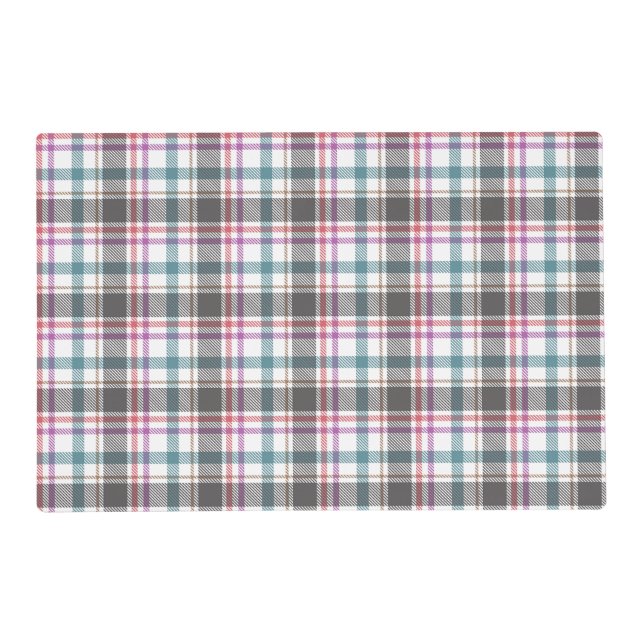 Classic Plaid Pattern Placemat (Front)