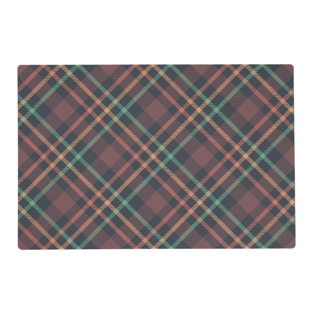 Classic Plaid Pattern Placemat (Front)