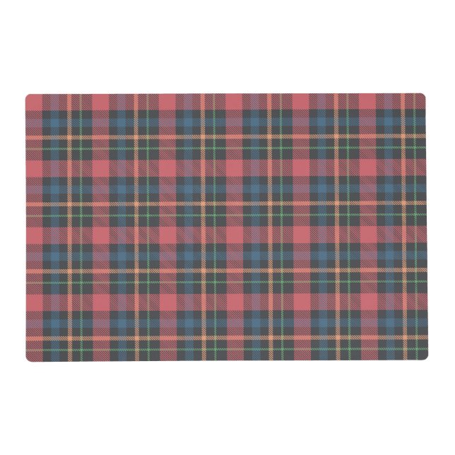 Classic Plaid Pattern Placemat (Front)