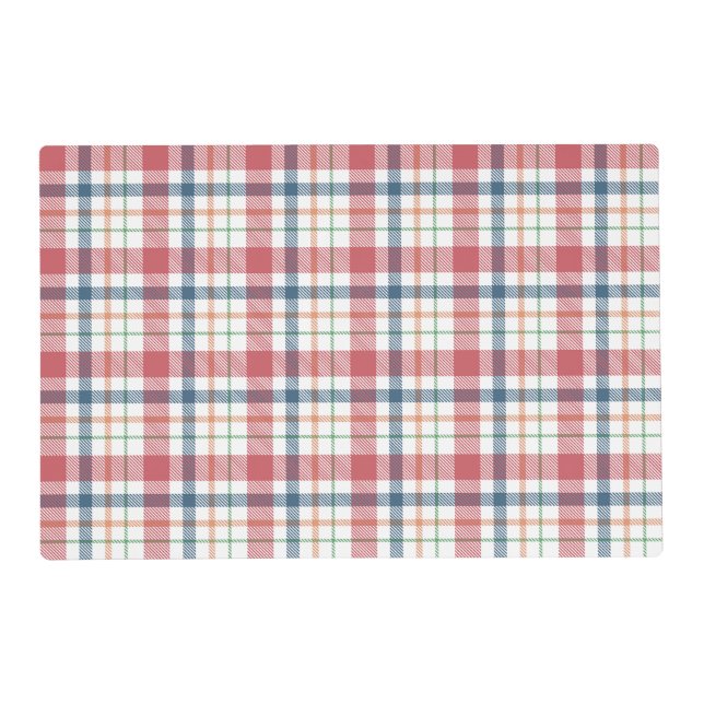 Classic Plaid Pattern Placemat (Front)