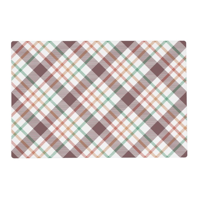 Classic Plaid Pattern Placemat (Front)