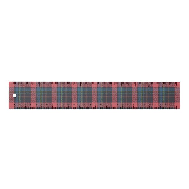 Classic Plaid Pattern Ruler (Front)
