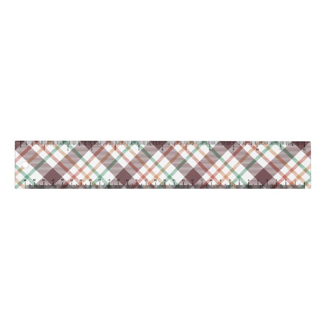 Classic Plaid Pattern Ruler (Front)