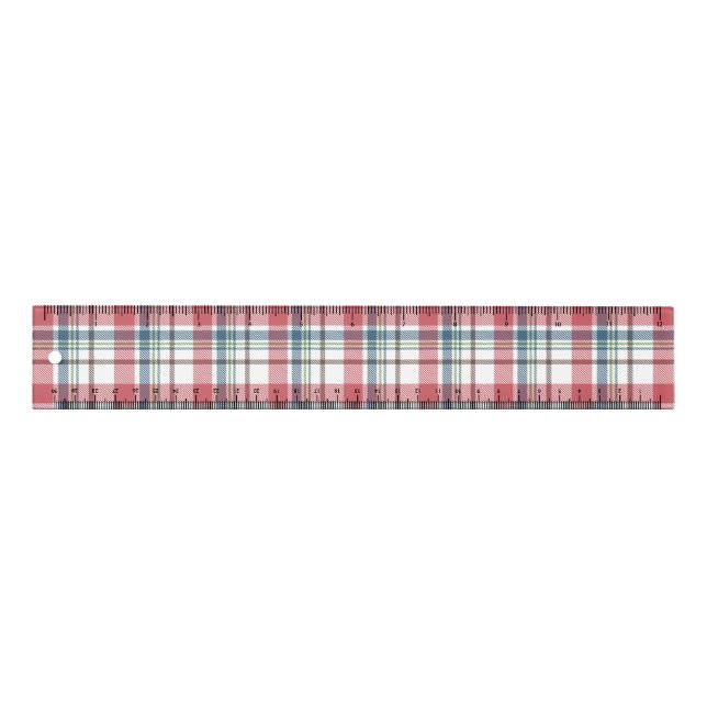 Classic Plaid Pattern Ruler (Front)