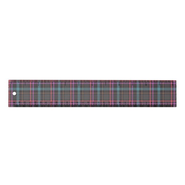 Classic Plaid Pattern Ruler (Front)