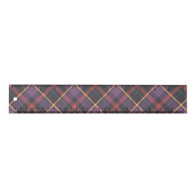 Classic Plaid Pattern Ruler (Front)