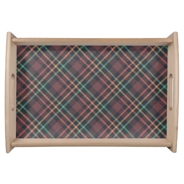 Classic Plaid Pattern Serving Tray (Front)