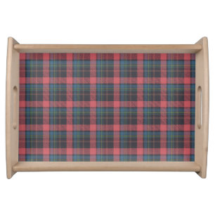 Classic Plaid Pattern Serving Tray