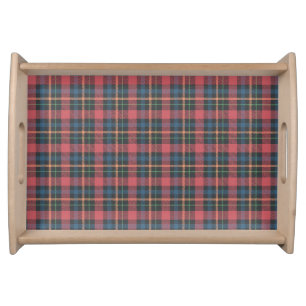 Classic Plaid Pattern Serving Tray