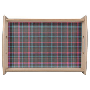 Classic Plaid Pattern Serving Tray