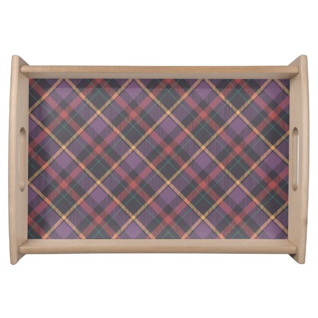 Classic Plaid Pattern Serving Tray (Front)