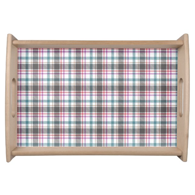 Classic Plaid Pattern Serving Tray (Front)