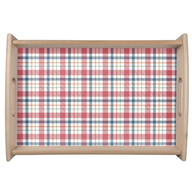 Classic Plaid Pattern Serving Tray (Front)