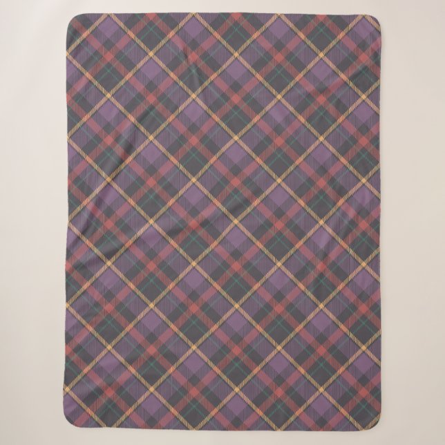 Classic Plaid Pattern Sherpa Blanket (Front)