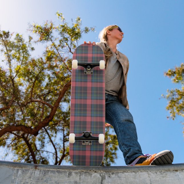 Classic Plaid Pattern Skateboard (Outdoor 1)