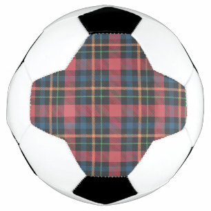 Classic Plaid Pattern Soccer Ball