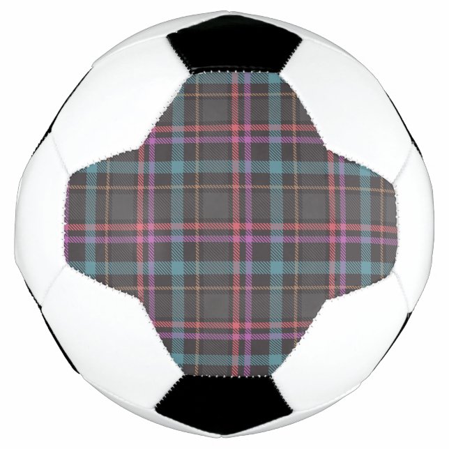 Classic Plaid Pattern Soccer Ball (Front)