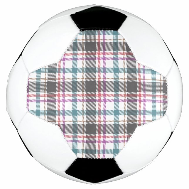Classic Plaid Pattern Soccer Ball (Front)