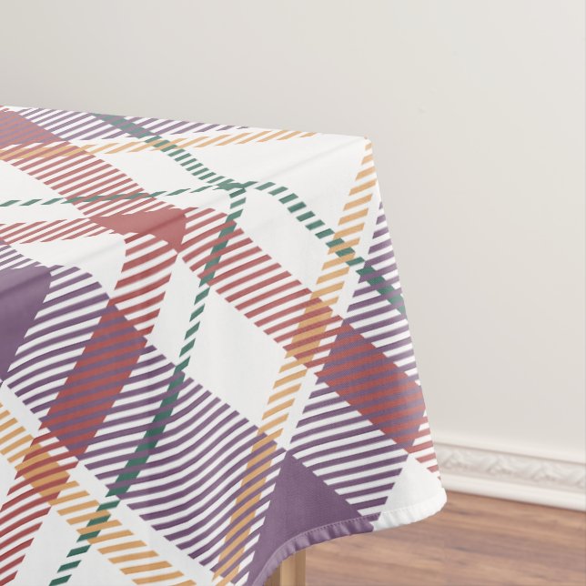 Classic Plaid Pattern Tablecloth (In Situ)