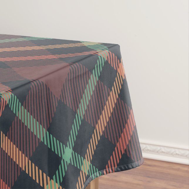Classic Plaid Pattern Tablecloth (In Situ)