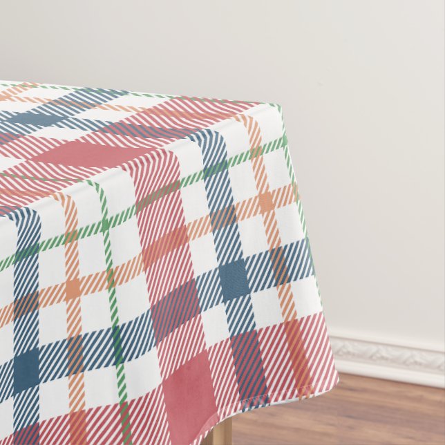 Classic Plaid Pattern Tablecloth (In Situ)
