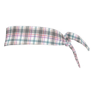Classic Plaid Pattern Tie Headband