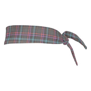Classic Plaid Pattern Tie Headband