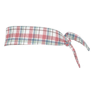 Classic Plaid Pattern Tie Headband