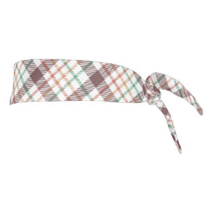 Classic Plaid Pattern Tie Headband