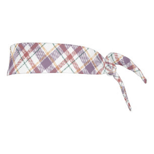 Classic Plaid Pattern Tie Headband
