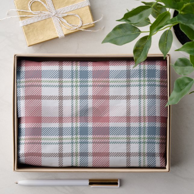 Classic Plaid Pattern Tissue Paper (Gift)