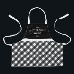 Classic Plaid Personalized Kid Apron<br><div class="desc">This lovely design can be customized to your favorite color combinations. Matching adult and junior designs available. Makes a great gift! Find stylish stationery and gifts at our shop: www.berryberrysweet.com.</div>