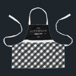Classic Plaid Personalized Kid Apron<br><div class="desc">This lovely design can be customized to your favorite color combinations. Matching adult and junior designs available. Makes a great gift! Find stylish stationery and gifts at our shop: www.berryberrysweet.com.</div>