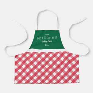 Classic Plaid Personalized Kid Apron