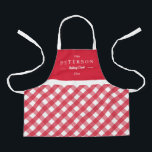 Classic Plaid Personalized Kid Apron<br><div class="desc">This lovely design can be customized to your favorite color combinations. Matching adult and junior designs available. Makes a great gift! Find stylish stationery and gifts at our shop: www.berryberrysweet.com.</div>