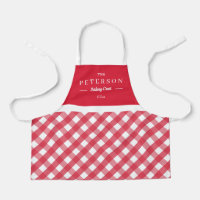 Classic Plaid Personalized Kid Apron