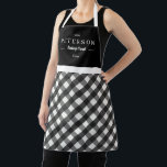 Classic Plaid Personalized Matching Family Apron<br><div class="desc">Available in more colors. Matching adult and junior designs available. Makes a great gift! Find stylish stationery and gifts at our shop: www.berryberrysweet.com.</div>