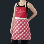 Classic Plaid Personalized Matching Family Apron<br><div class="desc">Available in more colors. Matching adult and junior designs available. Makes a great gift! Find stylish stationery and gifts at our shop: www.berryberrysweet.com.</div>