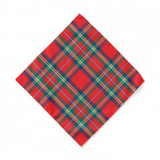 Classic Plaid Red Blue Green Bandana