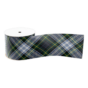 Classic Plaid Rustic Gordon Check Tartan Grosgrain Ribbon