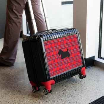 Classic Plaid Scottish Terrier Suitcase Luggage by suncookiez at Zazzle