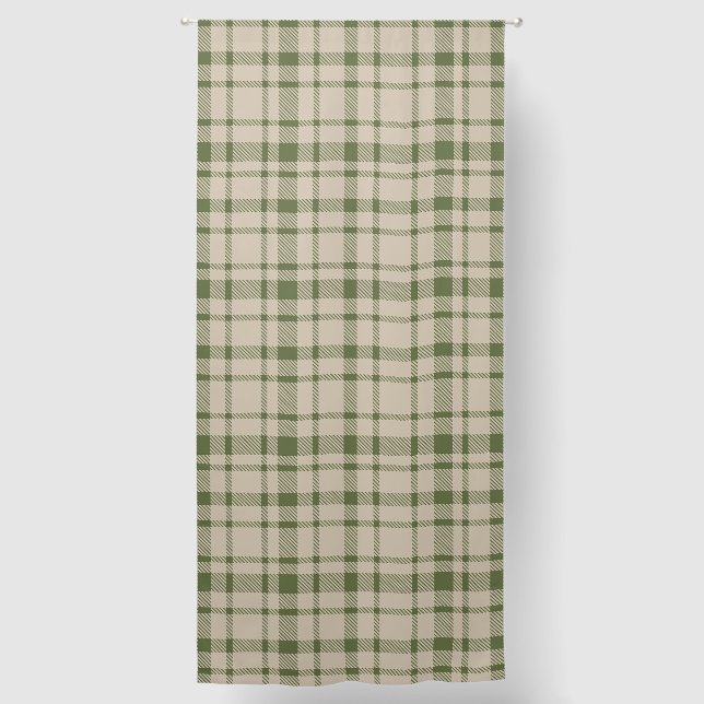 Classic Plaid Tartan Pattern-Timeless Geometric Blackout Curtains (Front)