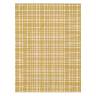 Classic Plaid Tartan Pattern-Yellow & Cream Taupe Tablecloth