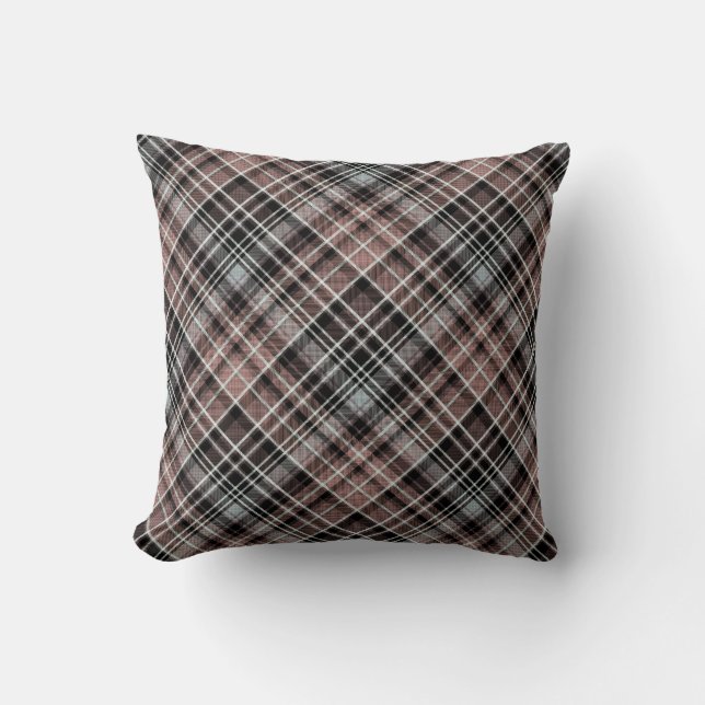Classic Plaid Tartan  Throw Pillow (Front)