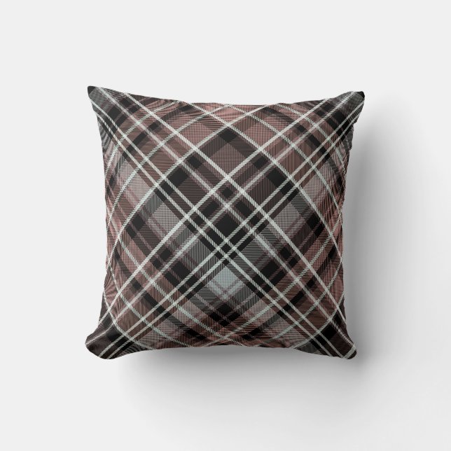 Classic Plaid Tartan  Throw Pillow (Front)