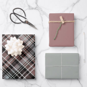 Classic Plaid Tartan Wrapping Paper Sheets