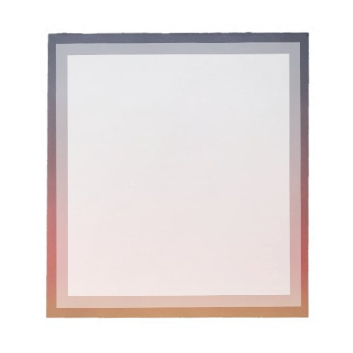 Classic Plain Orange Sunset Boarder Photo frame Notepad