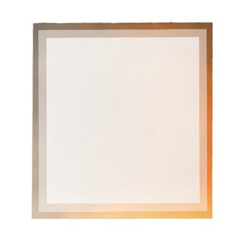 Classic Plain Orange Sunset Boarder Photo frame Notepad
